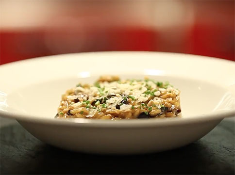 Rissoto de setas del restaurante Cullera de Boix en Barcelona.