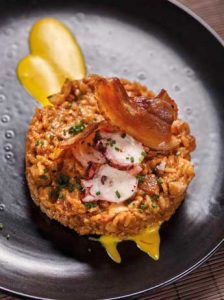 Arroz con pulpo del restaurante especializado en paellas de Barcelona Cullera de Boix.