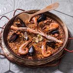 Paella de marisc del restaurant Cullera de Boix de Barcelona